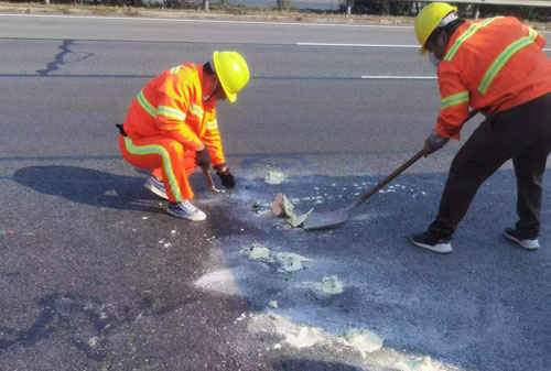 遂昌公路下沉注浆加固